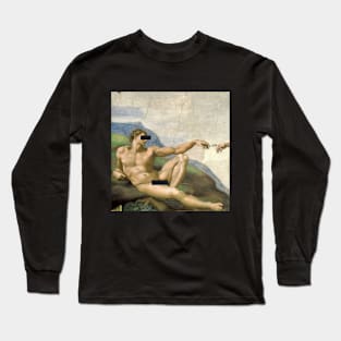 The Creation Of Adam - Michelangelo - Artwork Long Sleeve T-Shirt